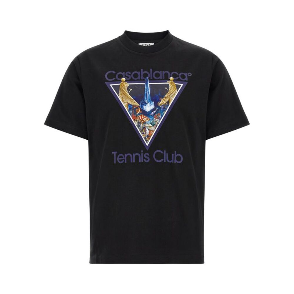 Casablanca Men 'Monde Perdu Tennis Club Icon' Print T-Shirt